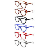 KERECSEN 6 Pack Oval Blue Light Blocking Computer Glasses Unisex FLG144 - kerecsen